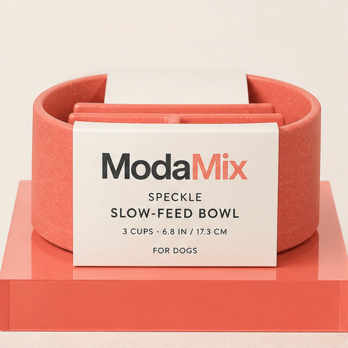 Speckle Slow-Feed Bowl